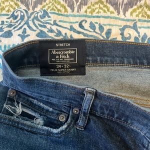 💥ABERCROMBIE & FITCH 💥 FELIX SUPER SKINNY MENS JEANS 💥